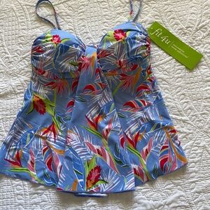 Fit 4U Tankini Swim Top NWT